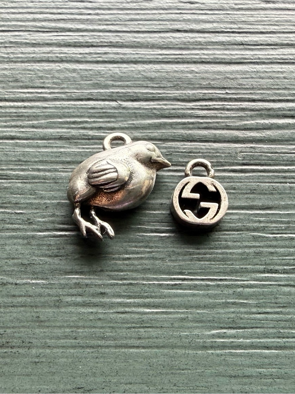 Gucci chick and logo earring charms